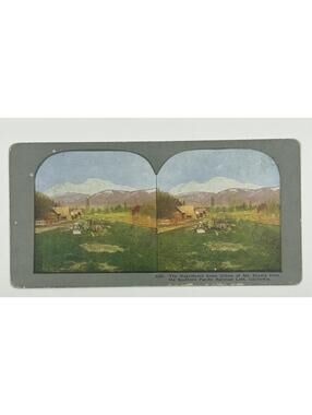 Antique Keystone Stereoview Mt Shasta California Southern Pacific RR 1263  L-1